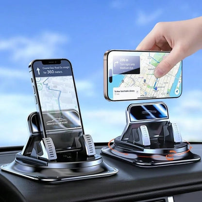 360° Rotatable & Adjustable Car Phone Holder- Dashboard Mount. Made Of ABS Material; Protects Interior Surfaces. Compatible With All Vehicles. Suitable For Use In Cars, Offices, Homes, And More.