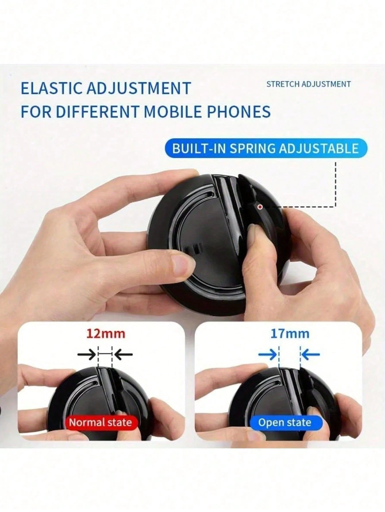 360° Rotating Military-Grade Car Anti-Slip Mat- Universal Phone Holder, Hidden Parking Permit Holder, Heat-Resistant Dashboard Storage Tray, Holds Keys/Phone/Navigation, Silicone Non-Slip Pad, Strong