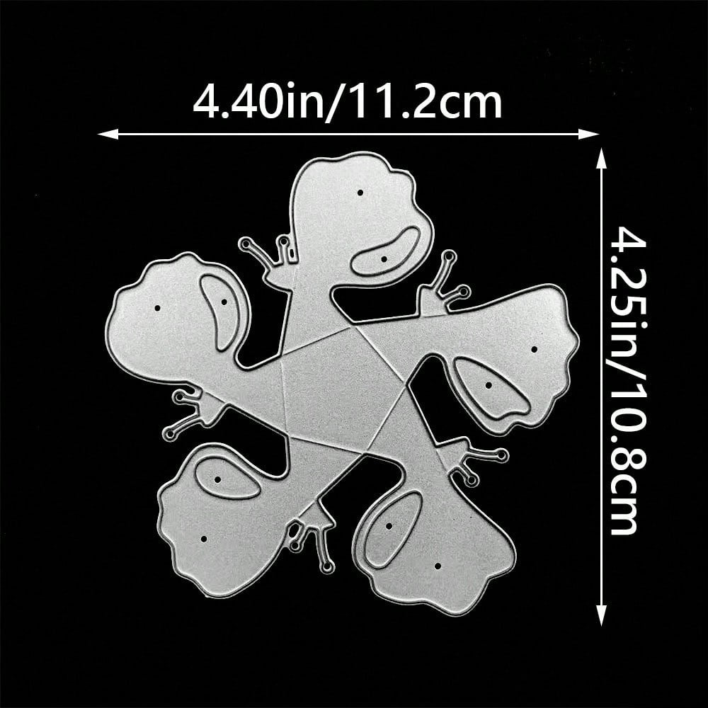 3D Folding 5-Petal Flower Carbon Steel Cutting Die, DIY Scrapbook Greeting Card Metal Etched Cutting Mold, Suitable For DIY Scrapbooking, Paper Craft And Greeting Card Handmade