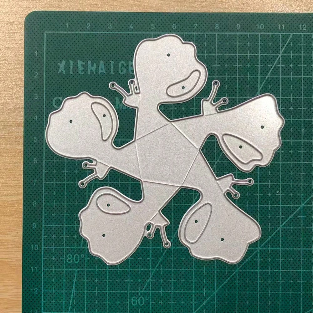 3D Folding 5-Petal Flower Carbon Steel Cutting Die, DIY Scrapbook Greeting Card Metal Etched Cutting Mold, Suitable For DIY Scrapbooking, Paper Craft And Greeting Card Handmade