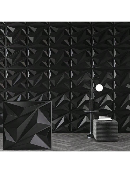 3D Wall Panels Made Of PVC Plastic, Suitable For Interior Wall Decoration. Oil- And Water-Resistant, Ideal For Living Rooms, Bedrooms, Hotels, And Offices. 30 Cm * 30 Cm (Includes One Roll Of Wall-Mou