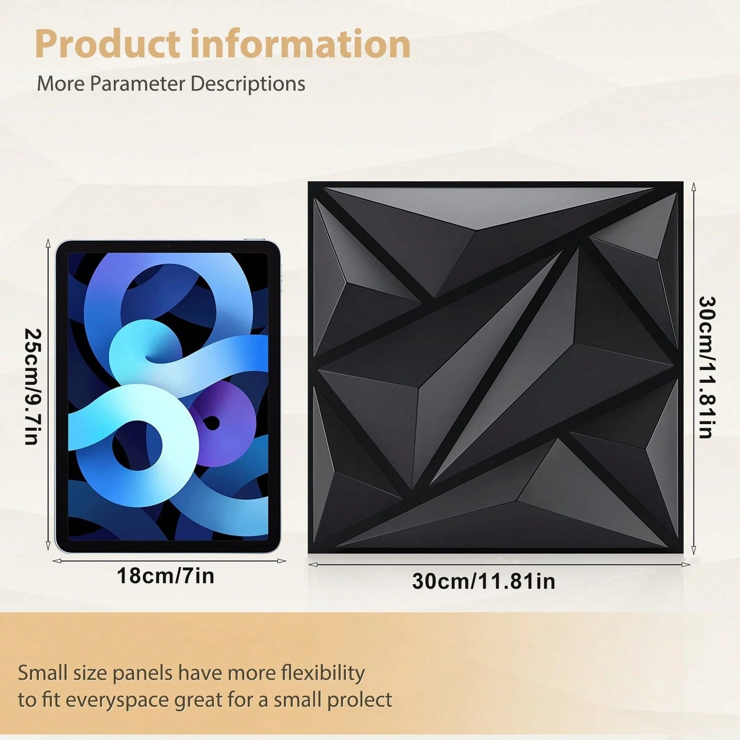 3D Wall Panels Made Of PVC Plastic, Suitable For Interior Wall Decoration. Oil- And Water-Resistant, Ideal For Living Rooms, Bedrooms, Hotels, And Offices. 30 Cm * 30 Cm (Includes One Roll Of Wall-Mou