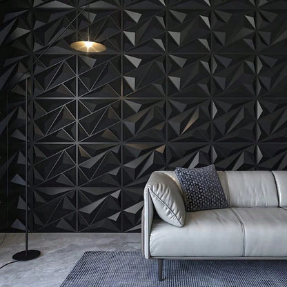 3D Wall Panels Made Of PVC Plastic, Suitable For Interior Wall Decoration. Oil- And Water-Resistant, Ideal For Living Rooms, Bedrooms, Hotels, And Offices. 30 Cm * 30 Cm (Includes One Roll Of Wall-Mou