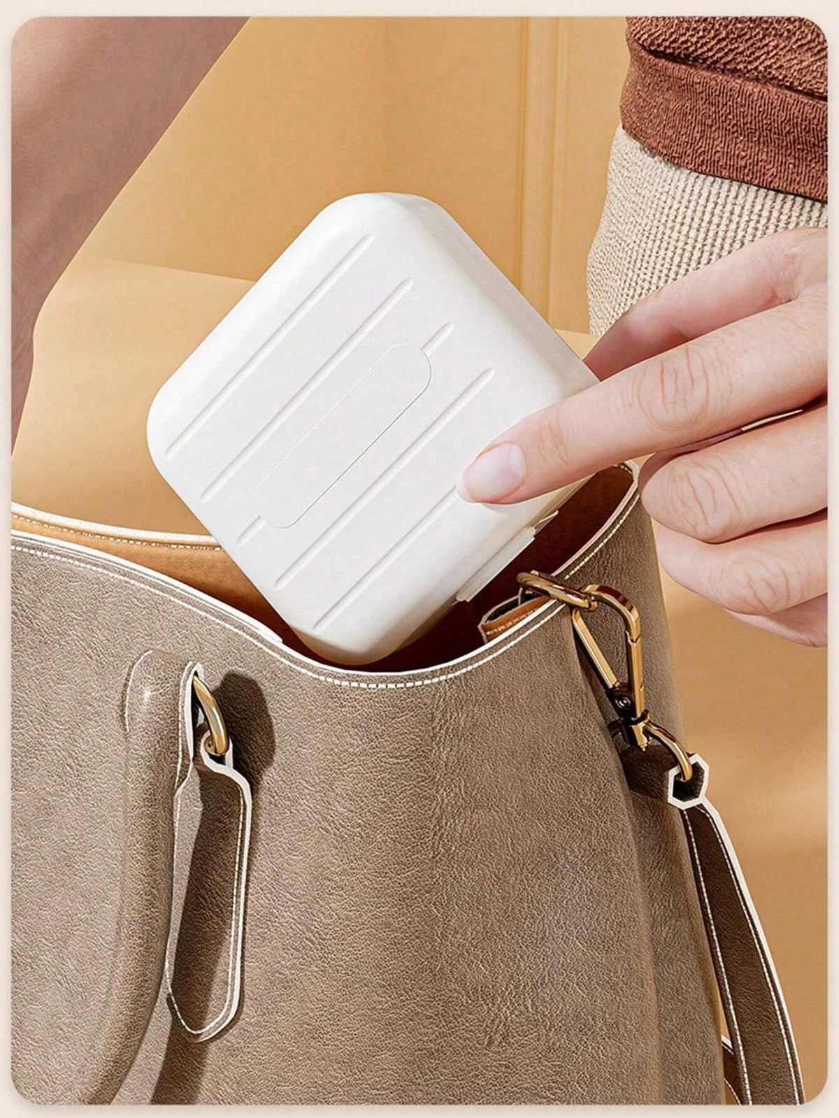 3pcs/1pc Portable 7-Day Pill Box, Round Pill Storage Box, Portable Sealed Pill Dispenser, Suitable For Vitamins And Pills Travel Medication Dispensing, Suitable For Outdoor Travel And Office Business