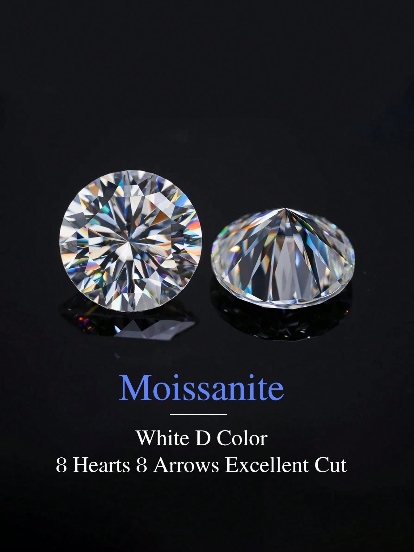 3pcs 2.0 Carat Crown Moissanite Diamond Style 925 Sterling Silver Elegant Luxury Engagement Wedding Ring Set, Best Friend Birthday Anniversary Memorial Gift, Bridal Wedding Jewelry Accessories