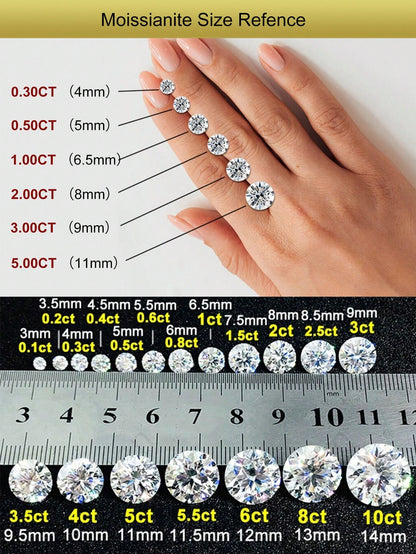 3pcs 2.0 Carat Crown Moissanite Diamond Style 925 Sterling Silver Elegant Luxury Engagement Wedding Ring Set, Best Friend Birthday Anniversary Memorial Gift, Bridal Wedding Jewelry Accessories