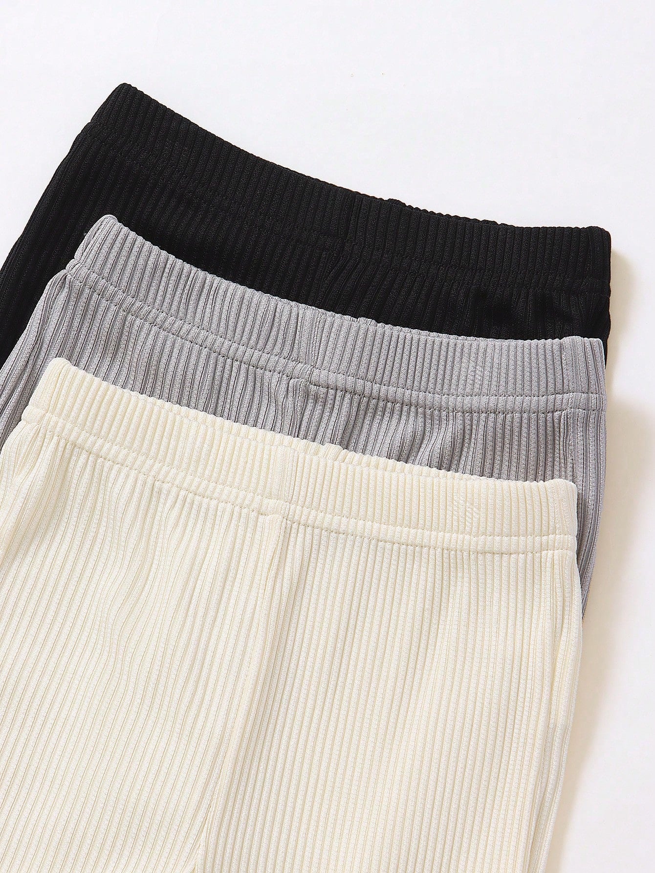 3pcs Baby Girls' Long, MulticolorKnitLightweightBreathableRelaxedBoysSchool Pants, Simple And, Suitable For Outings Chic Autumn/Winter