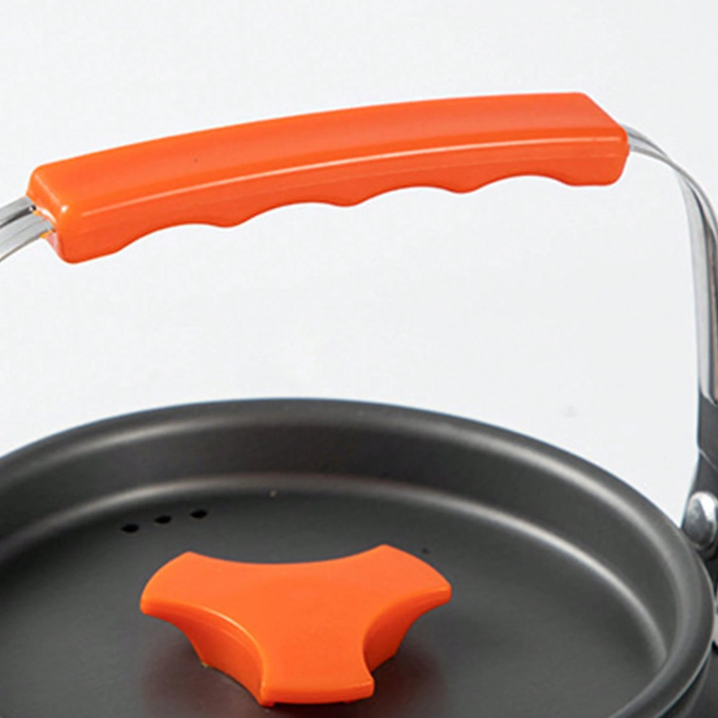 3PCS Camping Cookware Kit Non-Stick Aluminum Alloy Pot Pan Kettle Set For Camping Hiking Fishing Backpacking