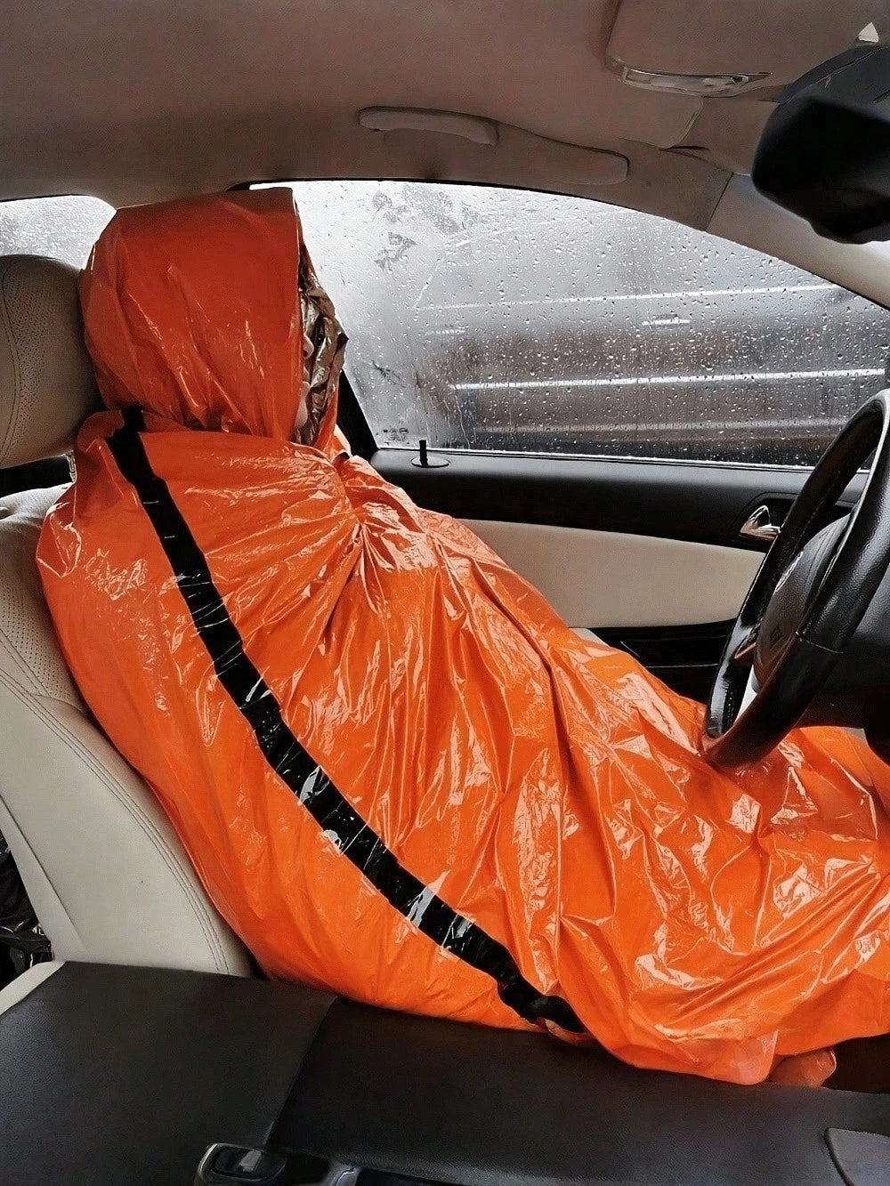3Pcs Emergency Sleeping Bag Set With Whistle & Storage Bag. Polyester Thermal Blanket, Lightweight & Portable. Ideal For Camping, Hiking, Backpacking And Disaster Situations Like Earthquakes, Hurrican