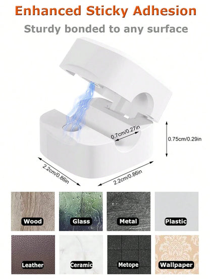 3pcs Magnetic Cable Organizer Desktop Wire Clip Cord Holder For Mobile Phone Cable Management