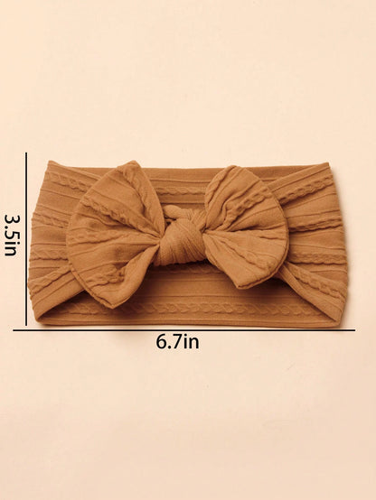3pcs Nylon Leopard Print Bow Headbands For Babies (Paper Card For Decoration) Love Valentine