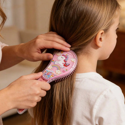 3pcs/Set Cute Cartoon Animal Children Mini Comb Set, Portable Travel Scalp Massage Detangling Comb, Gentle Anti-Tangle Styling Comb, Suitable For Boys And Girls Toddlers Daily Hair Care
