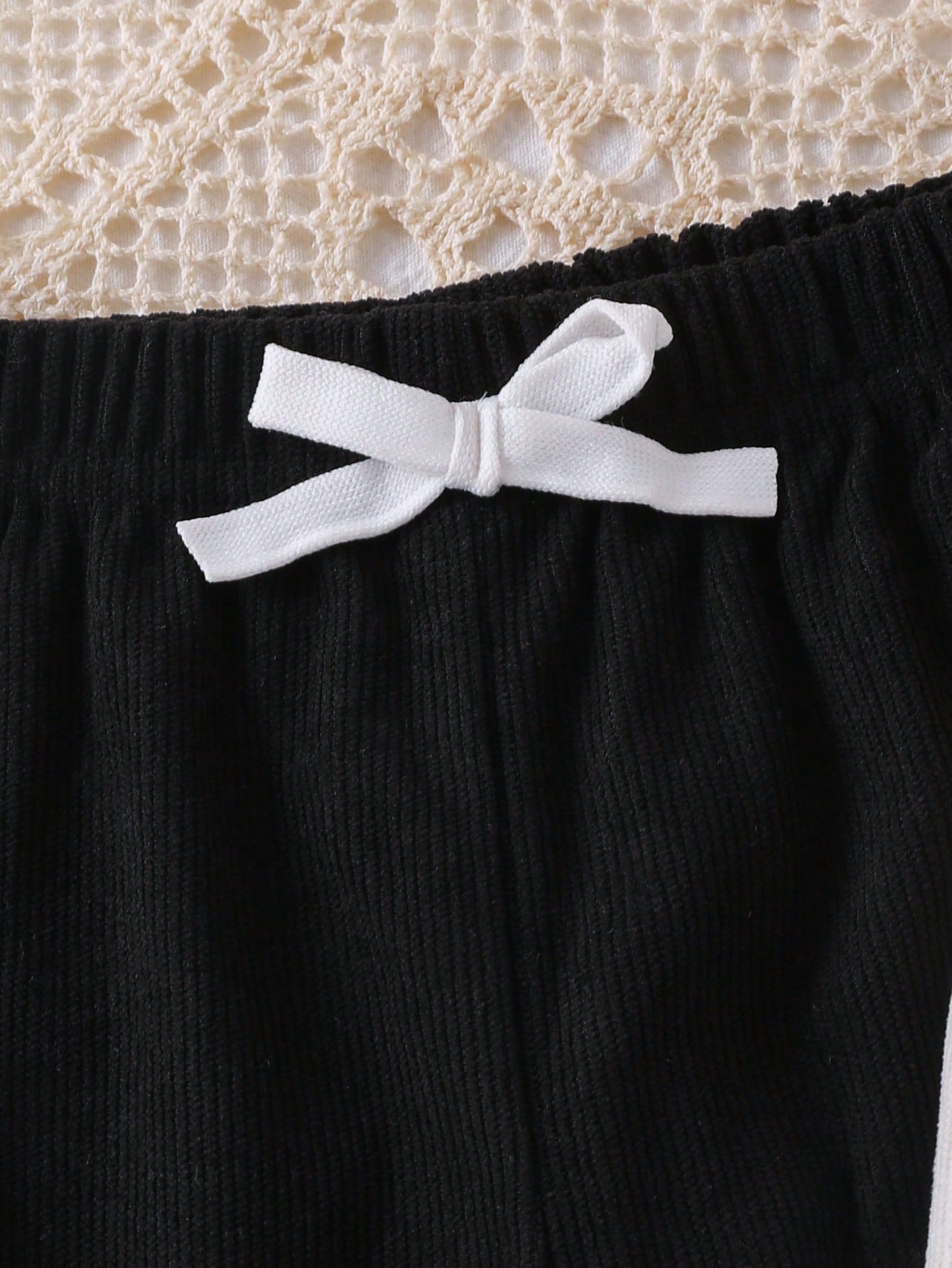 3pcs/Set Pink, Brown, Black Long Pants For Toddlers, Suitable For Autumn/Winter Daily Wear, Comfortable Outfit. Bowknot Elastic Waistband. Solid Color Corduroy Fabric. Multi-Color, High Cost-Performan