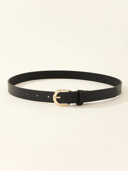 3pcs Women's Belts- Elegant Minimalist Square Buckle Design, Suitable For Dresses, T-Shirts, Jeans And Suits. PU Material, Perfect For Daily Office, Commute And Occasion Gifts