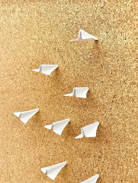 4/8pcs Plane-Shaped Push Pins, Creative Photo Wall Decorative Pins, 3D Plane Push Pins Back To School,Back To School,School Supplies