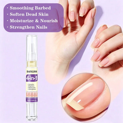 "4-In-1" Product: Oil-Based Pen, Keratin Nail Nutrition Oil, Anti-Breakage Strengthening Repair For Dry And Brittle Nails, Nourishes Nail Bed, Moisturizes And Hydrates, Brightens And Enhances. 5ml