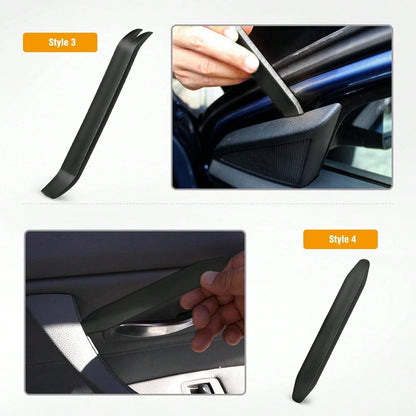 4 PCS Auto Trim Removal Tool Kit No-Scratch Tool Kit For Car Audio Dash Window Molding (Black)