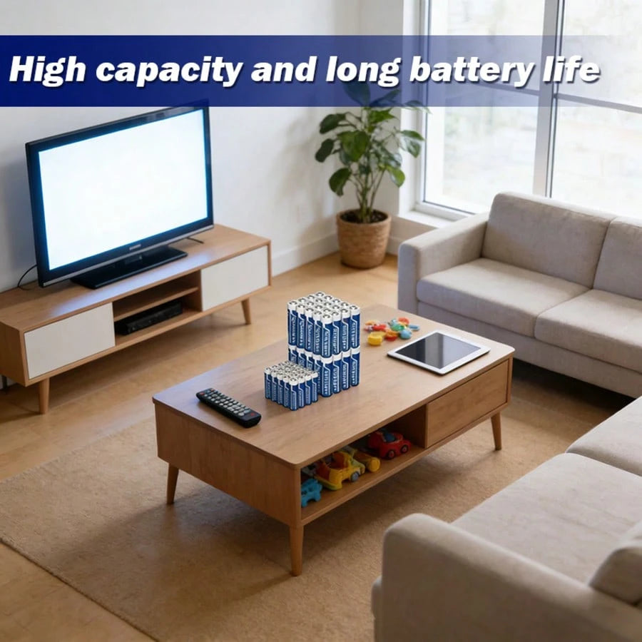 40pcs Carbon-Zinc Disposable Batteries For LED String Lights, Toys, Remotes, Clocks, Microphones, Compatible For Christmas, Valentine's Day Gifts