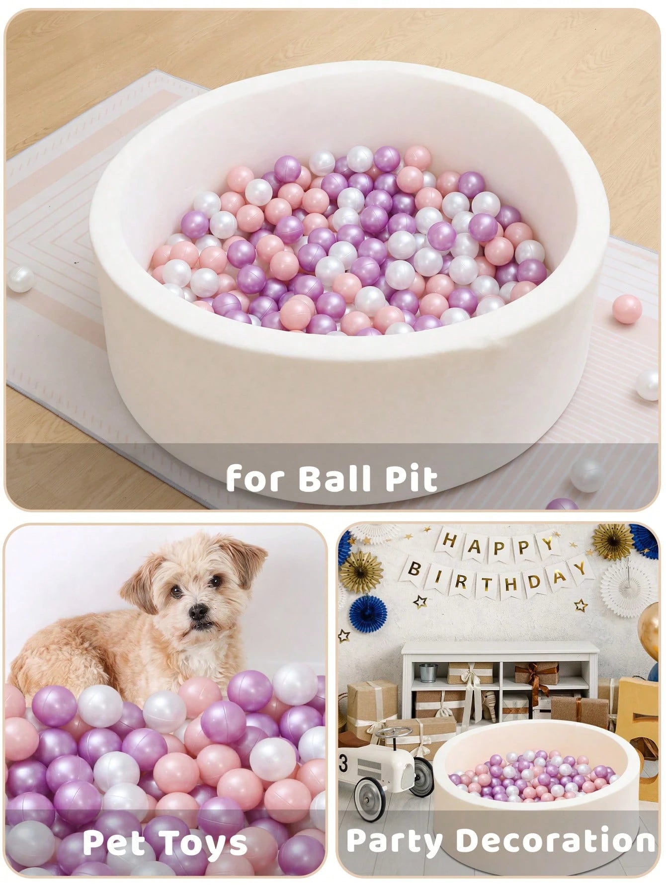 40pcs Soft Ball Pit Balls- Perfect For Kids' Pool Parties, Baby Pools, Photo Booth Props & More!Toy Gifts For Boys Girls, Party Decoration Balls
