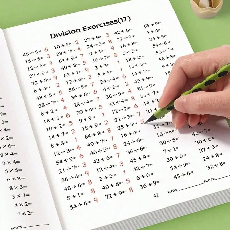 48 Pages Multiplication And Division Math Practice Book, Learn Multiplication And Division, Back To School Season Gift
