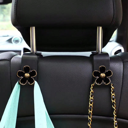 4pcs/2pcs Flower Hook Car Seat Hook Car Rear Seat Rear Storage Decoration And Organizing Practical Products Car Accessories