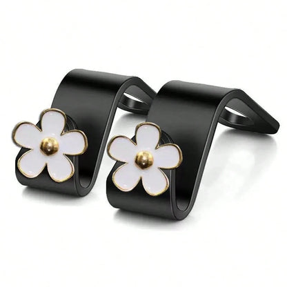 4pcs/2pcs Flower Hook Car Seat Hook Car Rear Seat Rear Storage Decoration And Organizing Practical Products Car Accessories