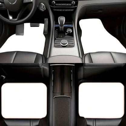 4pcs Black Lace Pattern Car Floor Mats| Stylish, Easy To Clean, Universal Fit For All Vehicle Models, Durable Polyester Fiber, Long Lasting Protection, Enhances Driving Pleasure, Perfect Gift For
