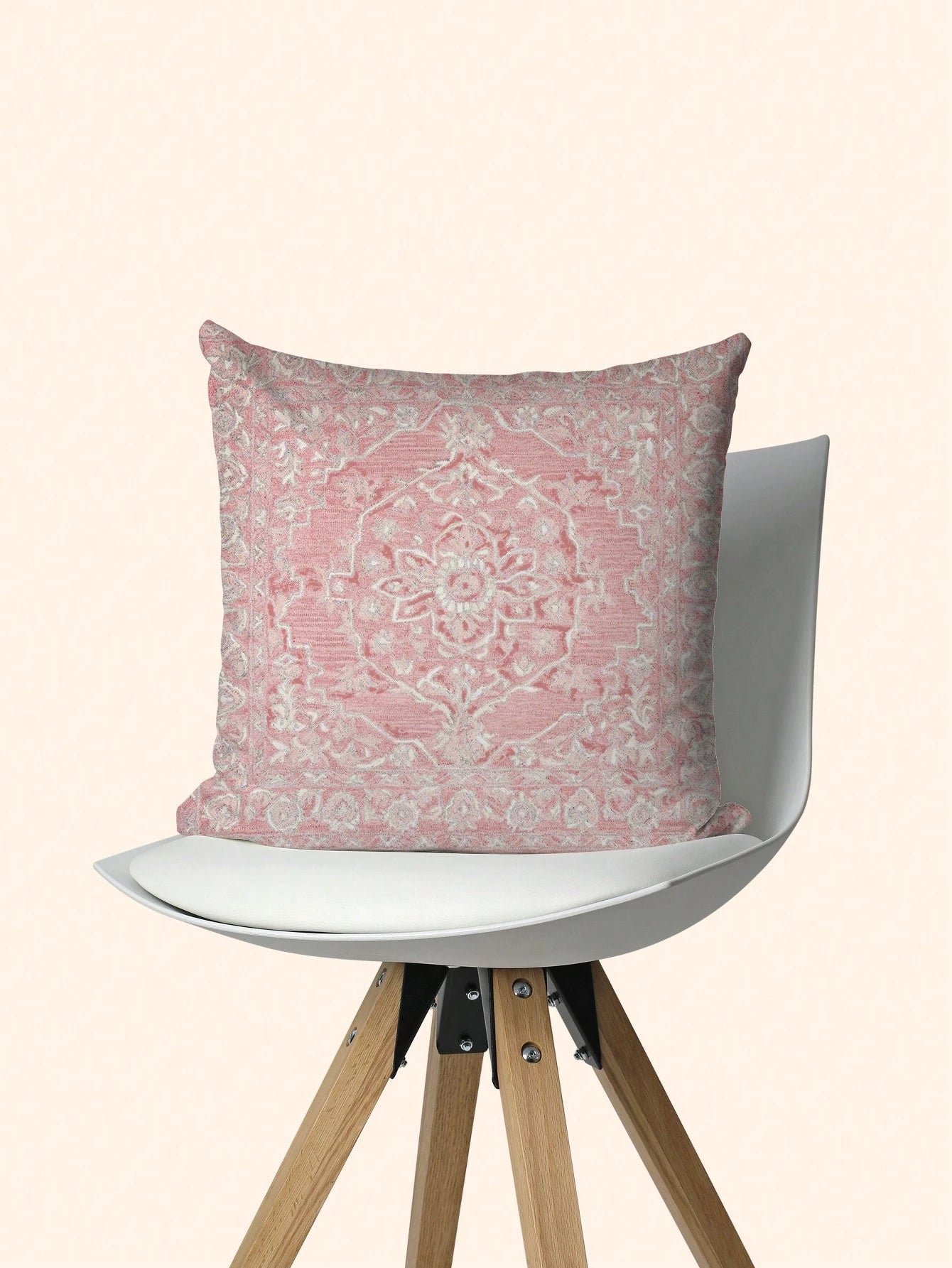 4pcs Bohemian Vintage Style Polyester Short Plush Cushion Cover, Sofa Pillowcase