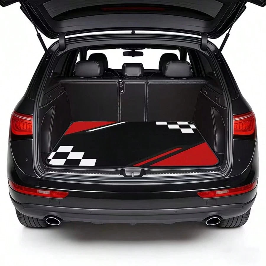 4pcs Car Floor Mats, Available In Multiple Sizes, Polyester Lining, Dynamic Personalized Design, Suitable For Daily Travel And Cargo Storage, Compatible With Trucks/Sedans/SUVs, Ideal For Holidays/Gif