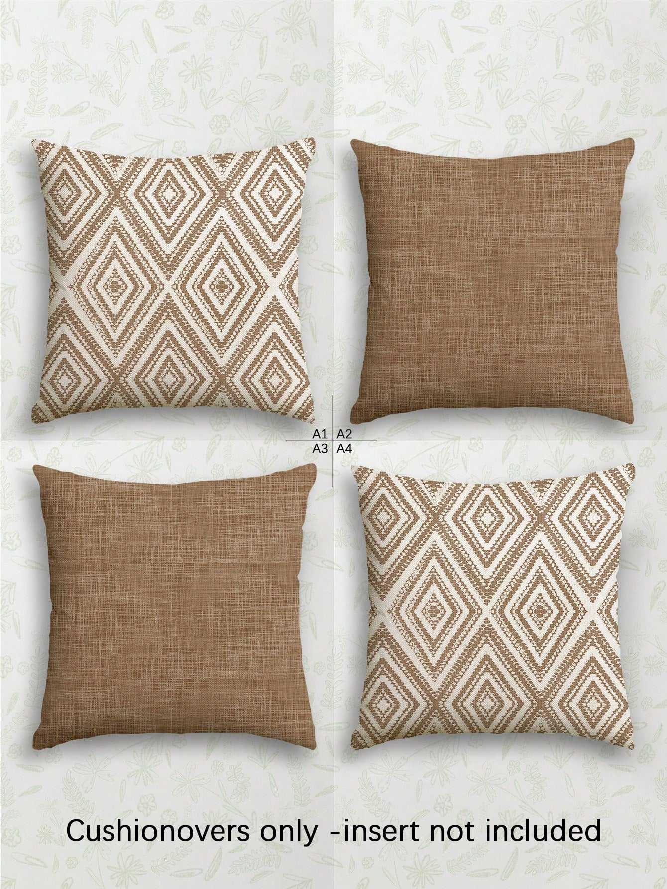 4pcs Decorative Throw Pillow Covers, Geometric Pattern, 100% Hypoallergenic Polyester Fiber Cushion Covers, Vintage Linen Material, Hidden Zipper, Machine Washable, Minimalist Stylish Line Design, Zip