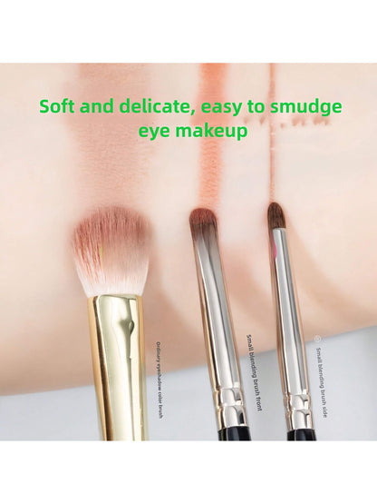 4pcs Eyeshadow & Eyeliner Detail Brush Set, Includes Angled Eyeliner Brush, Ultra-Fine Eyeliner Brush And Eyebrow Brush, Suitable For Eyebrows, Eyeliner And Eyeshadow, Easily Create Charming Eye Makeu