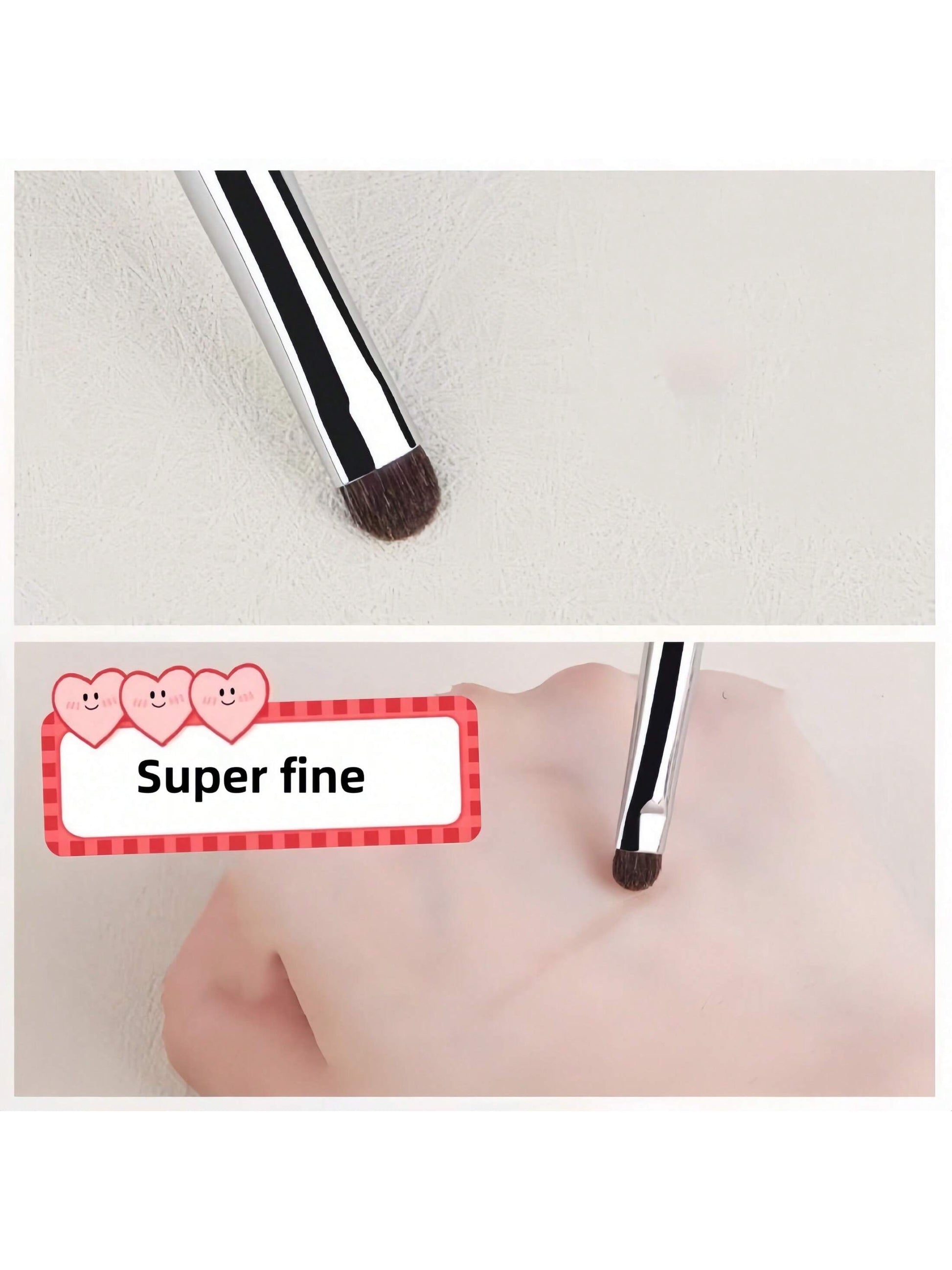 4pcs Eyeshadow & Eyeliner Detail Brush Set, Includes Angled Eyeliner Brush, Ultra-Fine Eyeliner Brush And Eyebrow Brush, Suitable For Eyebrows, Eyeliner And Eyeshadow, Easily Create Charming Eye Makeu