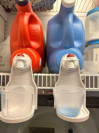 4pcs Laundry Detergent Cup Holder, Detergent Drip Catcher (Upgraded Drip Tray), No More Mess Or Leaks, Grip Style Universal Fit- Our Laundry Drip Catcher Fits All Types Of Detergent Containers And Fa