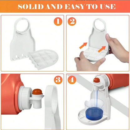 4pcs Laundry Detergent Cup Holder, Detergent Drip Catcher (Upgraded Drip Tray), No More Mess Or Leaks, Grip Style Universal Fit- Our Laundry Drip Catcher Fits All Types Of Detergent Containers And Fa