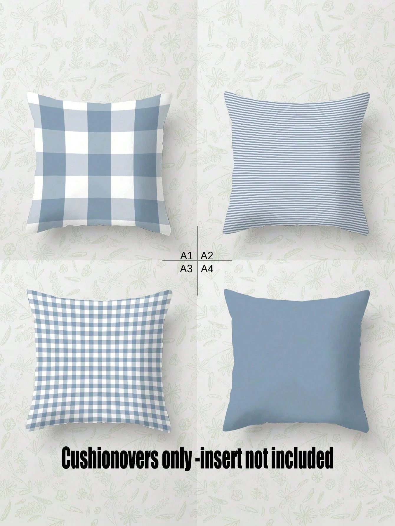 4pcs, Light Blue Striped Pillow Covers, Best-Selling, Home Decorative Pillow Covers, Sofa Living Room Bedroom Pillow Covers, No Pillow Insert