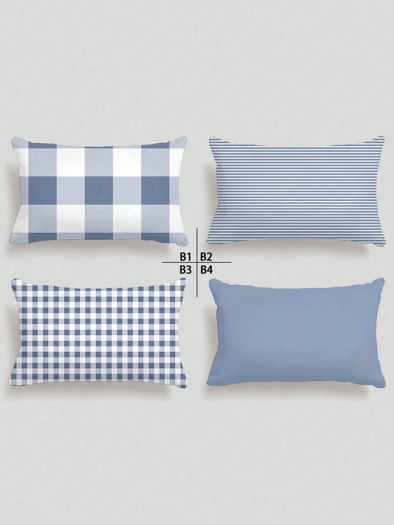 4pcs, Light Blue Striped Pillow Covers, Best-Selling, Home Decorative Pillow Covers, Sofa Living Room Bedroom Pillow Covers, No Pillow Insert