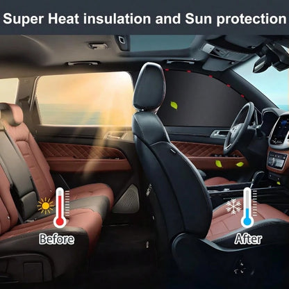4pcs Magnetic Car Side Window Curtains, Block 99% UV & Glare, Provide Privacy For Breastfeeding, Napping, Changing, Camping
