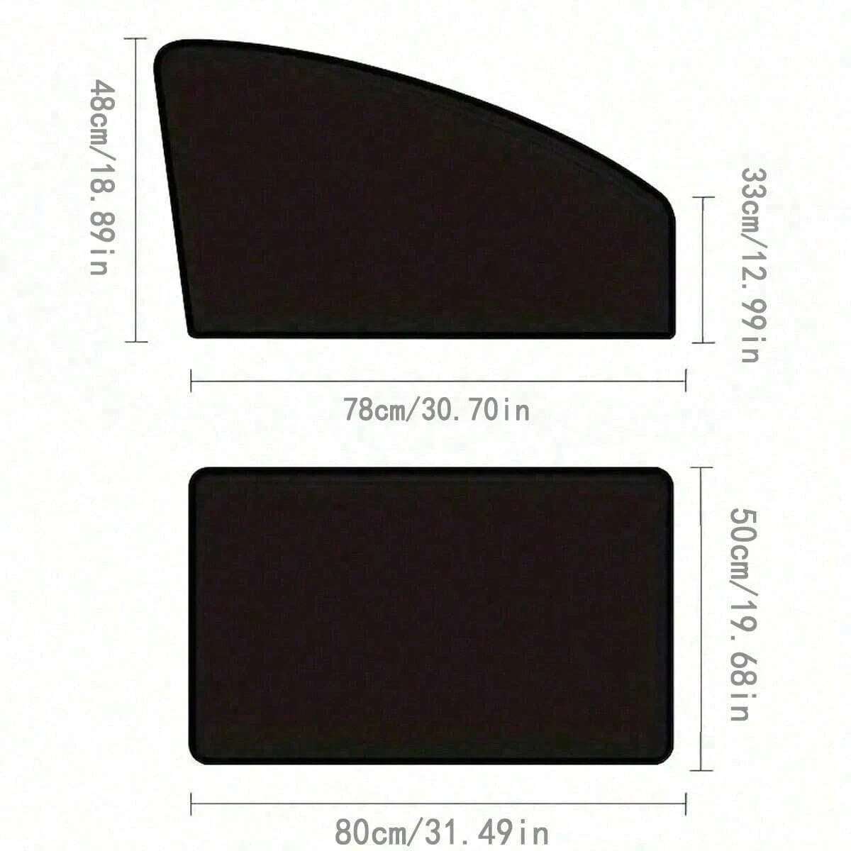 4pcs Magnetic Car Side Window Curtains, Block 99% UV & Glare, Provide Privacy For Breastfeeding, Napping, Changing, Camping