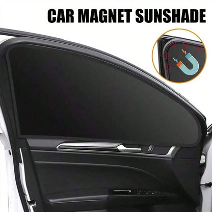 4pcs Magnetic Car Side Window Curtains, Block 99% UV & Glare, Provide Privacy For Breastfeeding, Napping, Changing, Camping