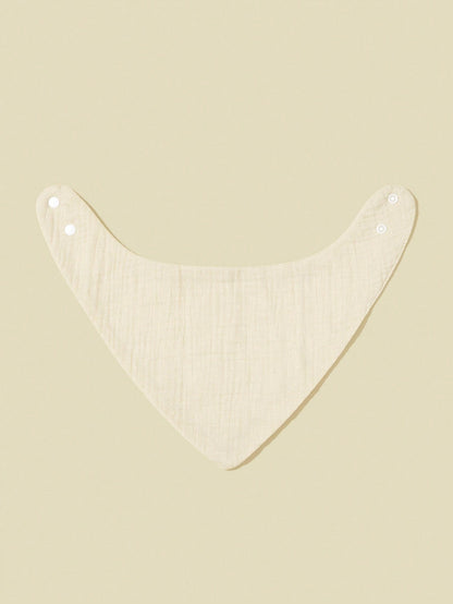 4pcs/Set Baby Bibs, 100% Pure Cotton, Soft & Breathable, Suitable For Newborns, Solid Color, Unisex