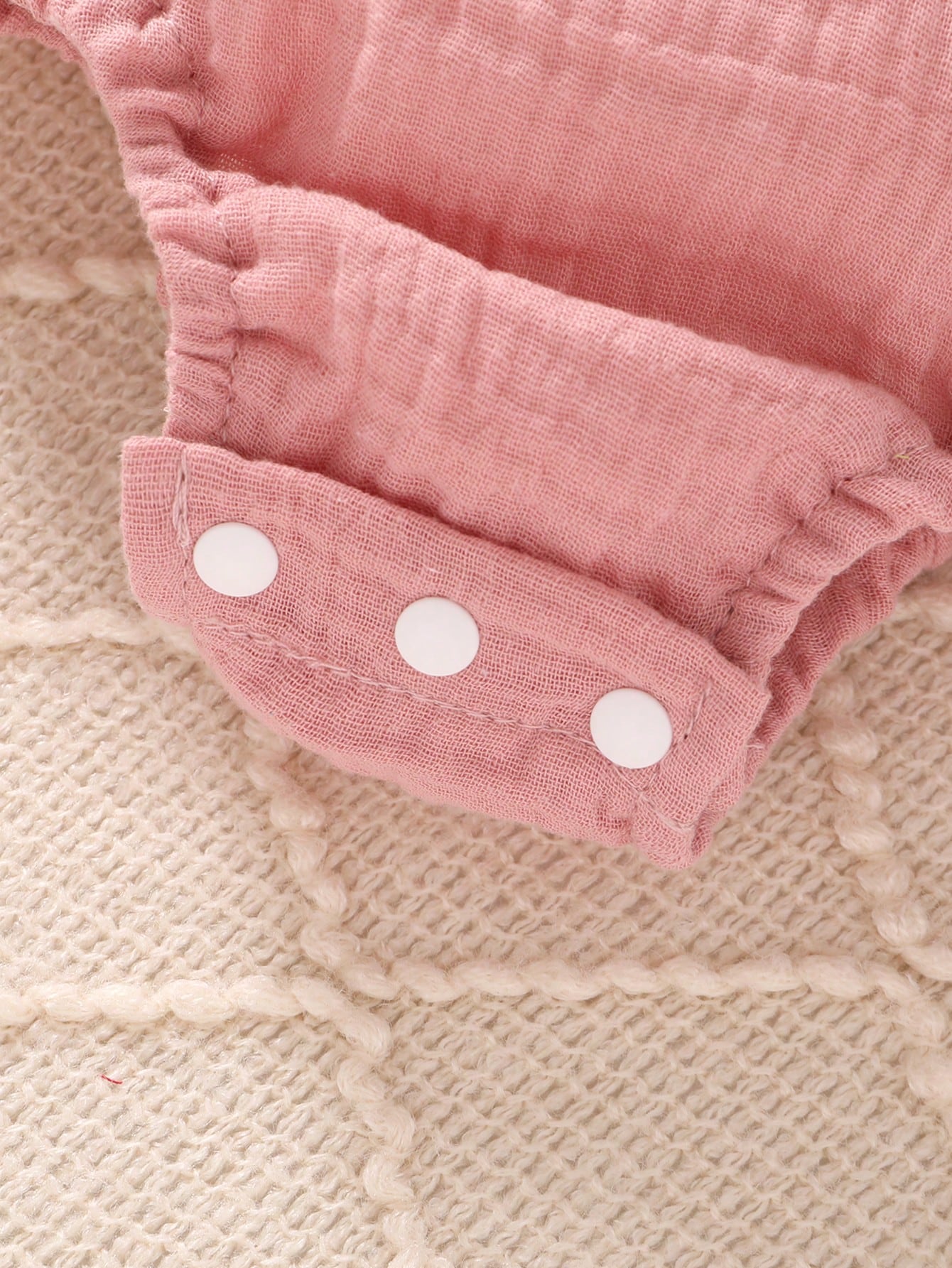 4pcs/Set, Baby Girl, Casual Fashion Cute Elegant, Soft Comfortable, Floral Pattern Ruffle Trim Cotton Romper And Bowknot Decorated Headband Set, Baby Girl Clothing, Newborn Baby Girl Clothing, Baby Su