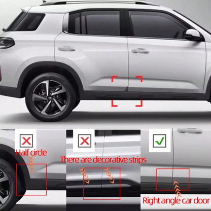 4pcs Shiny Crown Pattern Car Door Edge Anti-Collision Stickers, Sparkling Rhinestone Car Door Edge Guard Scratch-Resistant Stickers, Triangle Car Door Anti-Collision Strips, Door Opening Protection An