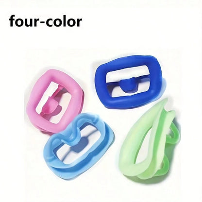 4pcs Silicone Mouth Retractors, Teeth Whitening Cheek Retractors, Reusable Oral Lip Retractors