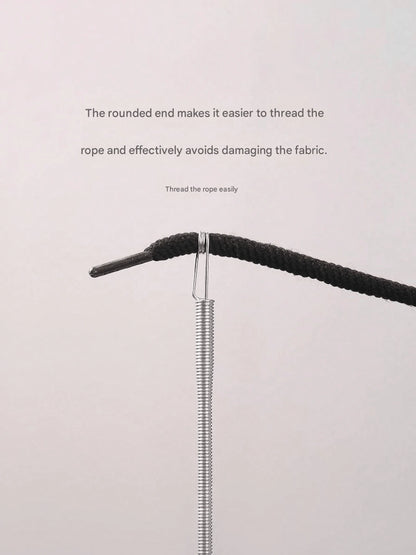 4pcs Spring-Loaded Flexible Drawstring Replacement Tool | 2-In-1 Elastic Band Threader, Suitable For Pants, Sweatshirts And Skirts | Home Essential Kit, Includes Belt Threader, No-Sew DIY Assistant |