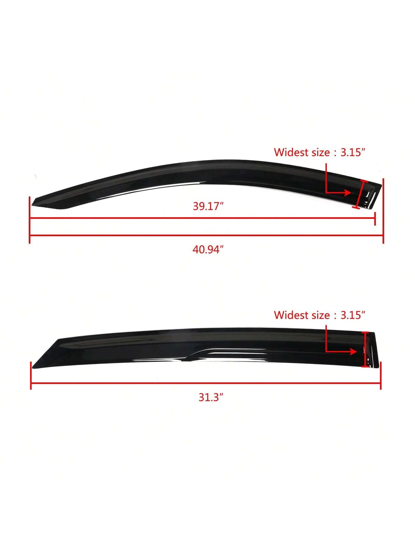 4PCS Window Visors For 2021-2023 Hyundais' Elantra Sedan, 4PCS Window Visors Rain Guard Deflector Mugen Style Tape-On Acrylic, 2022