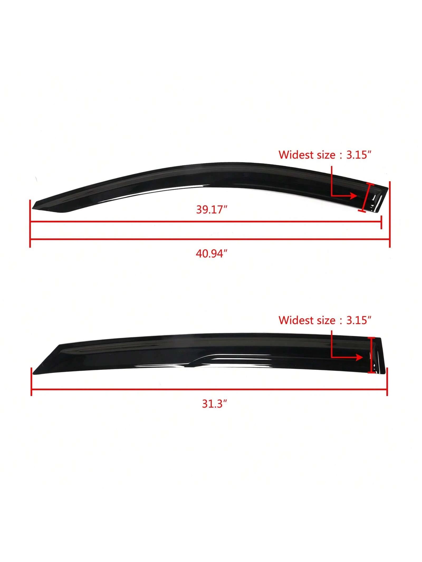 4PCS Window Visors For 2021-2023 Hyundais' Elantra Sedan, 4PCS Window Visors Rain Guard Deflector Mugen Style Tape-On Acrylic, 2022
