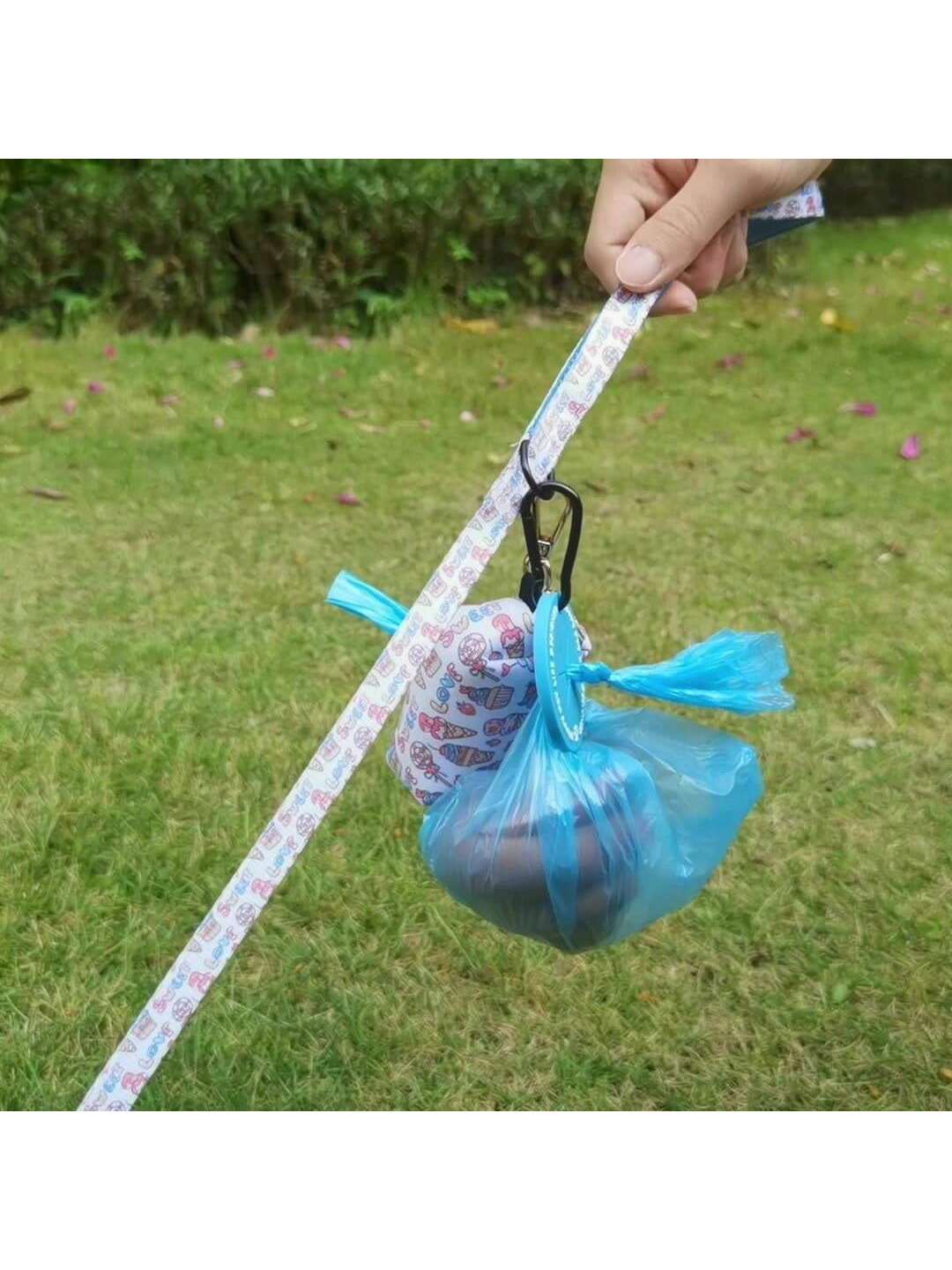 5 Colors Dog Poop Bag Holder, Waste Bag Holder With Carabiner Clip, Hands Free Poop Bag Carrier For Leash, Pet Waste Bag Dispenser For Dog Walking Accessory