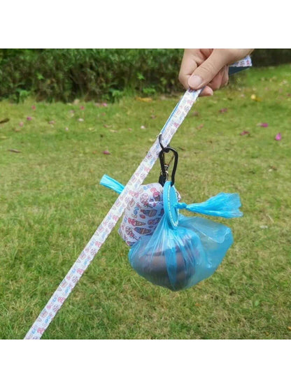 5 Colors Dog Poop Bag Holder, Waste Bag Holder With Carabiner Clip, Hands Free Poop Bag Carrier For Leash, Pet Waste Bag Dispenser For Dog Walking Accessory