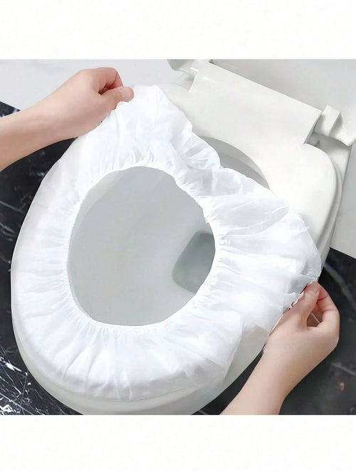 50/30/20/10pcs New Disposable Toilet Seat Cushion, Individually Packaged, Portable Travel And Business Toilet Seat Cushion, Accessories For Public Restrooms, Airplanes, Camping Trips, Household Portab