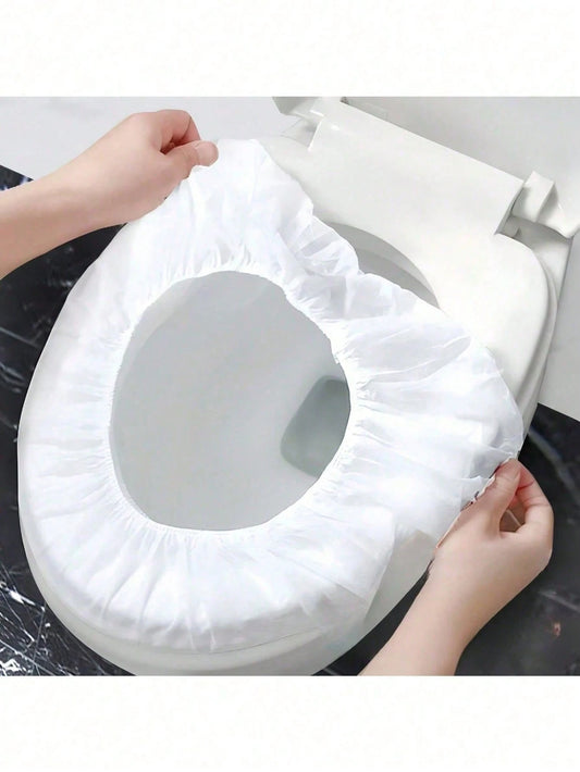 50/30/20/10pcs New Disposable Toilet Seat Cushion, Individually Packaged, Portable Travel And Business Toilet Seat Cushion, Accessories For Public Restrooms, Airplanes, Camping Trips, Household Portab